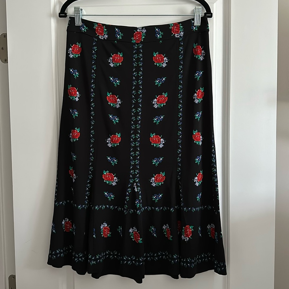 Tory Burch floral pattern midi skirt